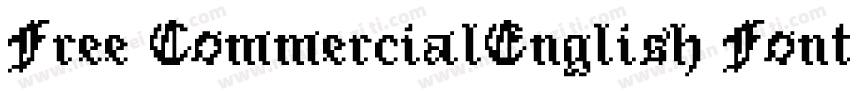 Free CommercialEnglish Font字体转换